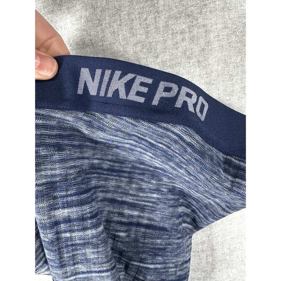 Nike Pro HyperWarm Leggings Women’s M Base Layer Training Gym Running Pants Blue - Picture 2 of 9